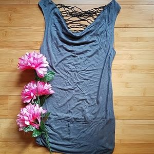 Gray bodycon top
